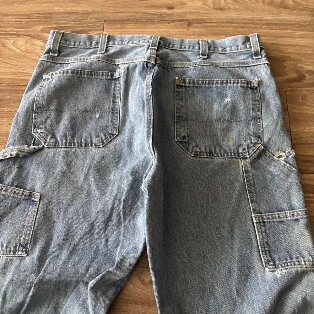 Vintage Y2K/2000s Baggy Medium Wash Streetwear Skater Carpenter Jeans! 36x30